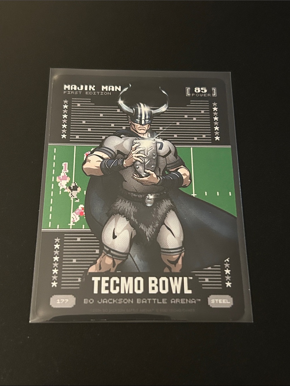 Bo Jackson Battle Arena Tecmo Bowl MAJIK MAN Steel #177 - Don Majkowski